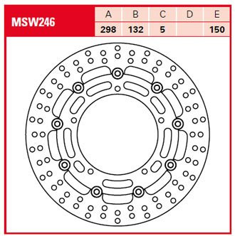 Тормозной диск для мотоциклов Lucas TRW MSW246