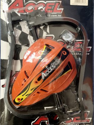 Accel HGS-02 Защита рук с пластиковыми щитками 28.6мм (черный/оранжевый)