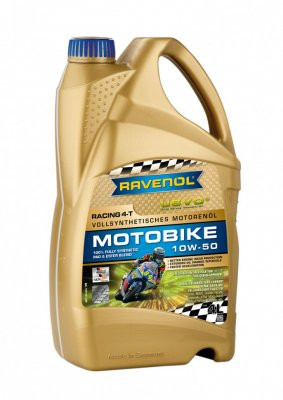 Моторное масло Ravenol Racing 4-T Motobike SAE 10W-50 (4л)