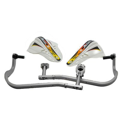 Accel HGS-06 Защита рук с пластиковыми щитками 28.6мм (серебро/белый)