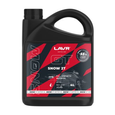 Lavr Motoline Моторное масло для снегохода GT SNOW 2T, 4л