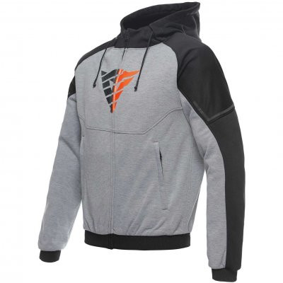 Худи Dainese DAEMON-X SAFETY FUL ZIP 95H Melange-Gray/Black/Red-Fluo