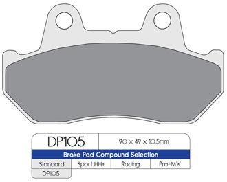 Тормозные колодки DP Brakes DP105 синтетические