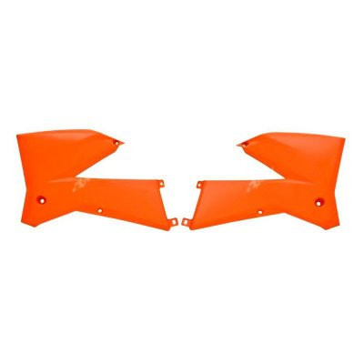 RTech R-CVKTMAR0005 Боковины радиатора SX125-525 05-06, EXCF250 07, EXC125-525 05-07 оранжевые