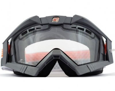 Ariete 13950-FGGO Кроссовые очки (маска) RC FLOW GOGGLES, CLEAR DOUBLE VENTILATED LENS серые