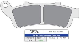 Тормозные колодки DP Brakes DP124 синтетические