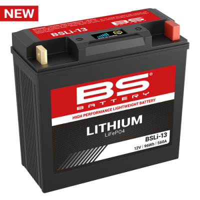 BS-Battery 360113 BSLI-13 Аккумулятор BS-Lithium 12В 8 Ач, 96 Wh, 560A 183x79x170, обратная ( -/+ )