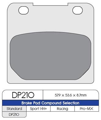Тормозные колодки DP Brakes DP210 синтетические