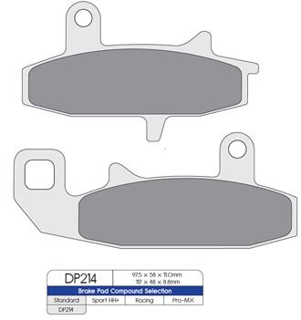 Тормозные колодки DP Brakes DP214 синтетические