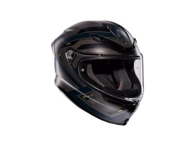AGV Мотошлем K-6 E2206 Enhance Matt Grey/Yellow Fluo