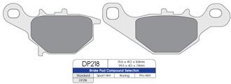 Тормозные колодки DP Brakes DP218 синтетические