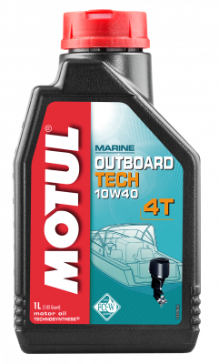 Motul OUTBOARD TECH 4T 10W40 масло для лодочных моторов (1л)