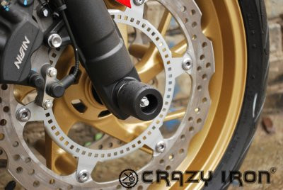 Crazy Iron 1013 Слайдеры Honda CB650F, CBR650F `14- в ось переднего колеса
