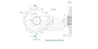 Звезда передняя ESJOT 50-29015-15