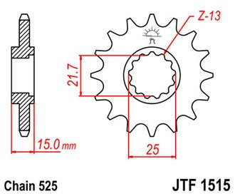 Звезда передняя JTF1515.15