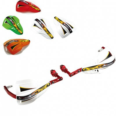 Accel HGS-01 Защита рук с пластиковыми щитками 22.2 мм (серебро)