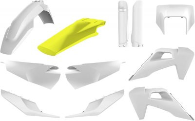 Polisport Комплект пластика Husqvarna TE/FE 2020-23 бело-желтый