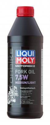 Масло Liqui Moly для вилок и амортизаторов Motorbike Fork Oil Medium/Light 7,5W (синтетическое) - 1л