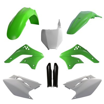 Polisport Комплект пластика Kawasaki KX450F 06-08 OEM color зелёно-белый