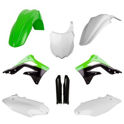 Polisport Комплект пластика Kawasaki KX450F 13-15 OEM color зелёно-белый