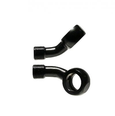 Venhill Фитинг тормозного шланга изгиб 45 градусов, повернут на 20 градусов, черный