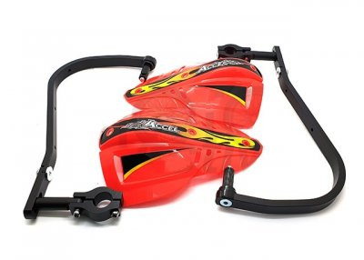 Accel HGS-02 Защита рук с пластиковыми щитками 28.6мм (красный/черный)